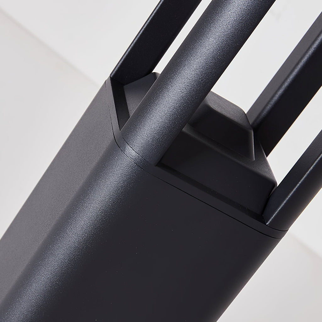 LED Outdoor Bollard Light | Die-Cast Aluminum | Black | 30cm, 60cm, 80cm Options
