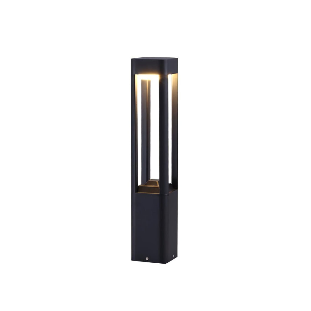 LED Outdoor Bollard Light | Die-Cast Aluminum | Black | 30cm, 60cm, 80cm Options