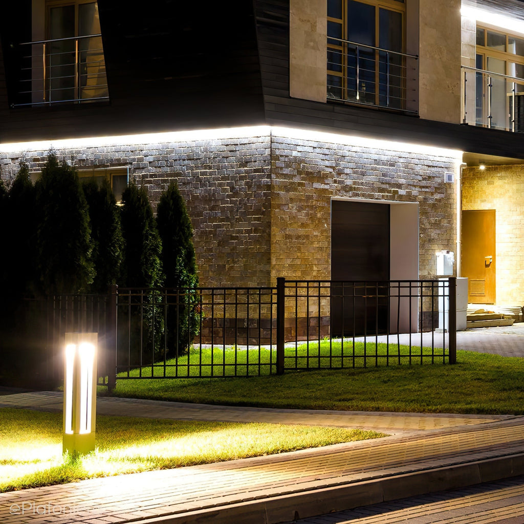 LED Outdoor Bollard Light | Die-Cast Aluminum | Black | 30cm, 60cm, 80cm Options