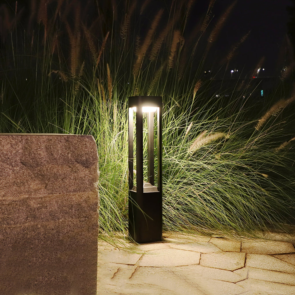 LED Outdoor Bollard Light | Die-Cast Aluminum | Black | 30cm, 60cm, 80cm Options