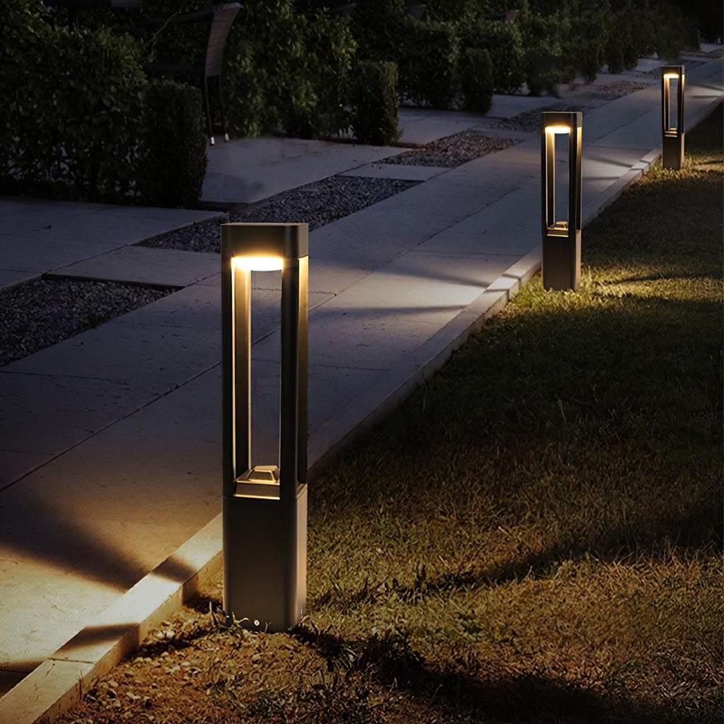 LED Outdoor Bollard Light | Die-Cast Aluminum | Black | 30cm, 60cm, 80cm Options