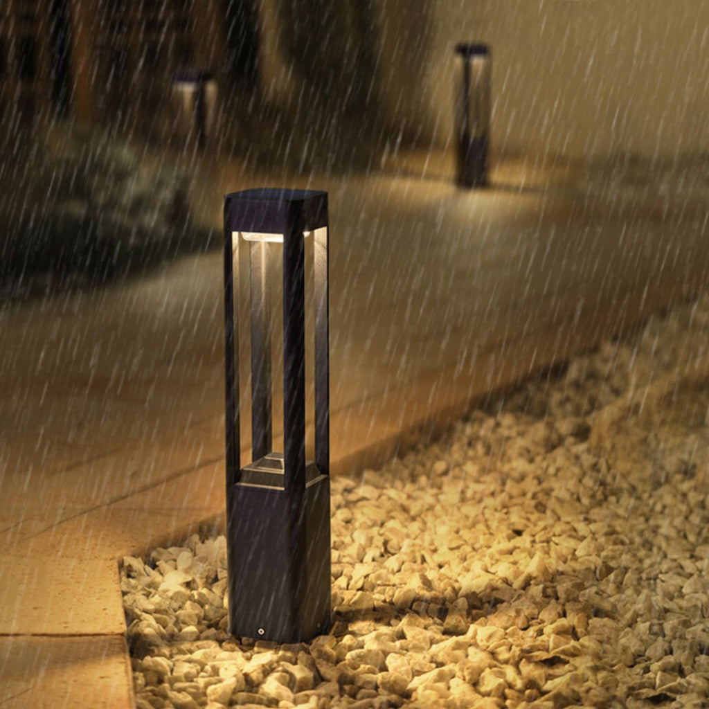LED Outdoor Bollard Light | Die-Cast Aluminum | Black | 30cm, 60cm, 80cm Options