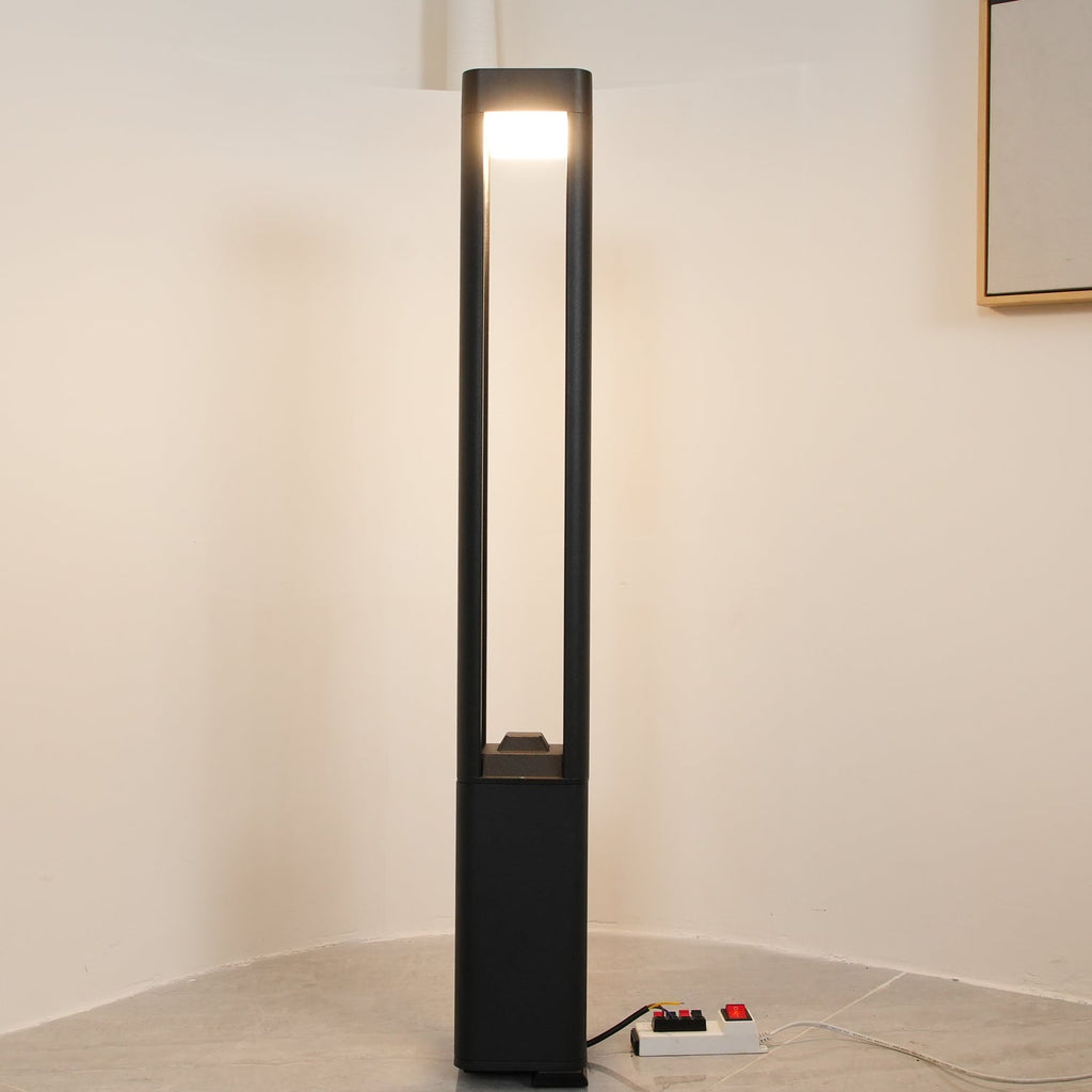 LED Outdoor Bollard Light | Die-Cast Aluminum | Black | 30cm, 60cm, 80cm Options
