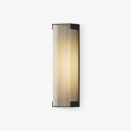 Solar Outdoor Wall Light | Black Stainless Steel | Remote Control, 8-10 Hours Illumination