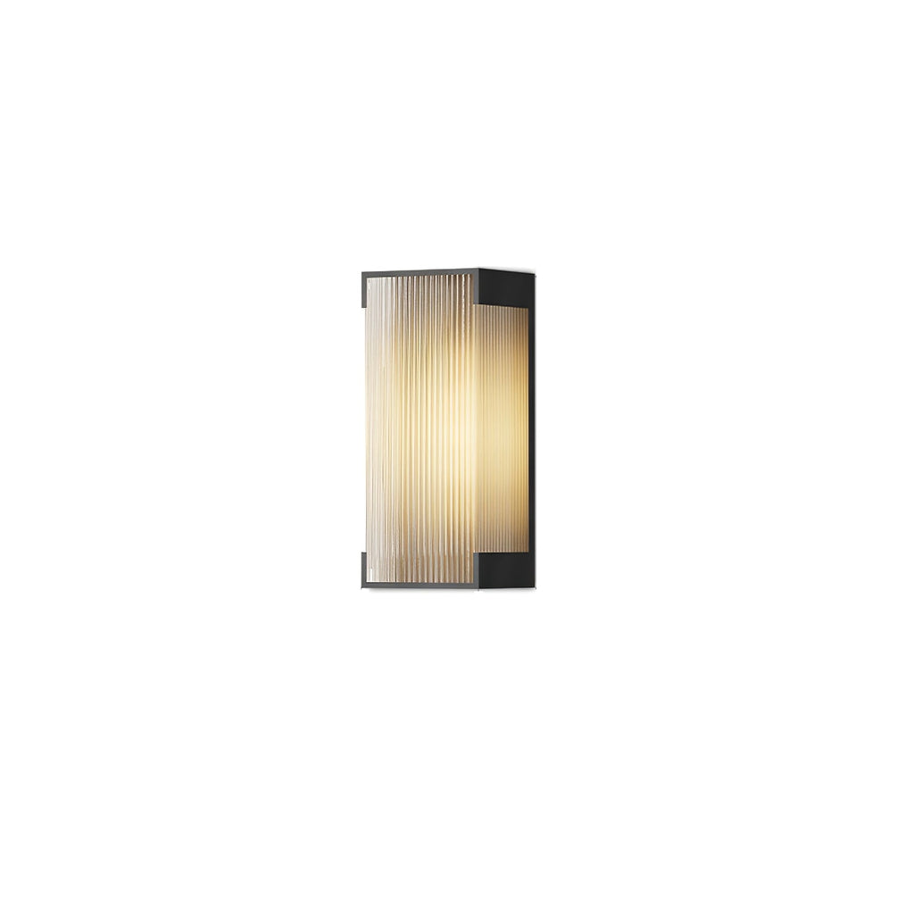 Solar Outdoor Wall Light | Black Stainless Steel | Remote Control, 8-10 Hours Illumination