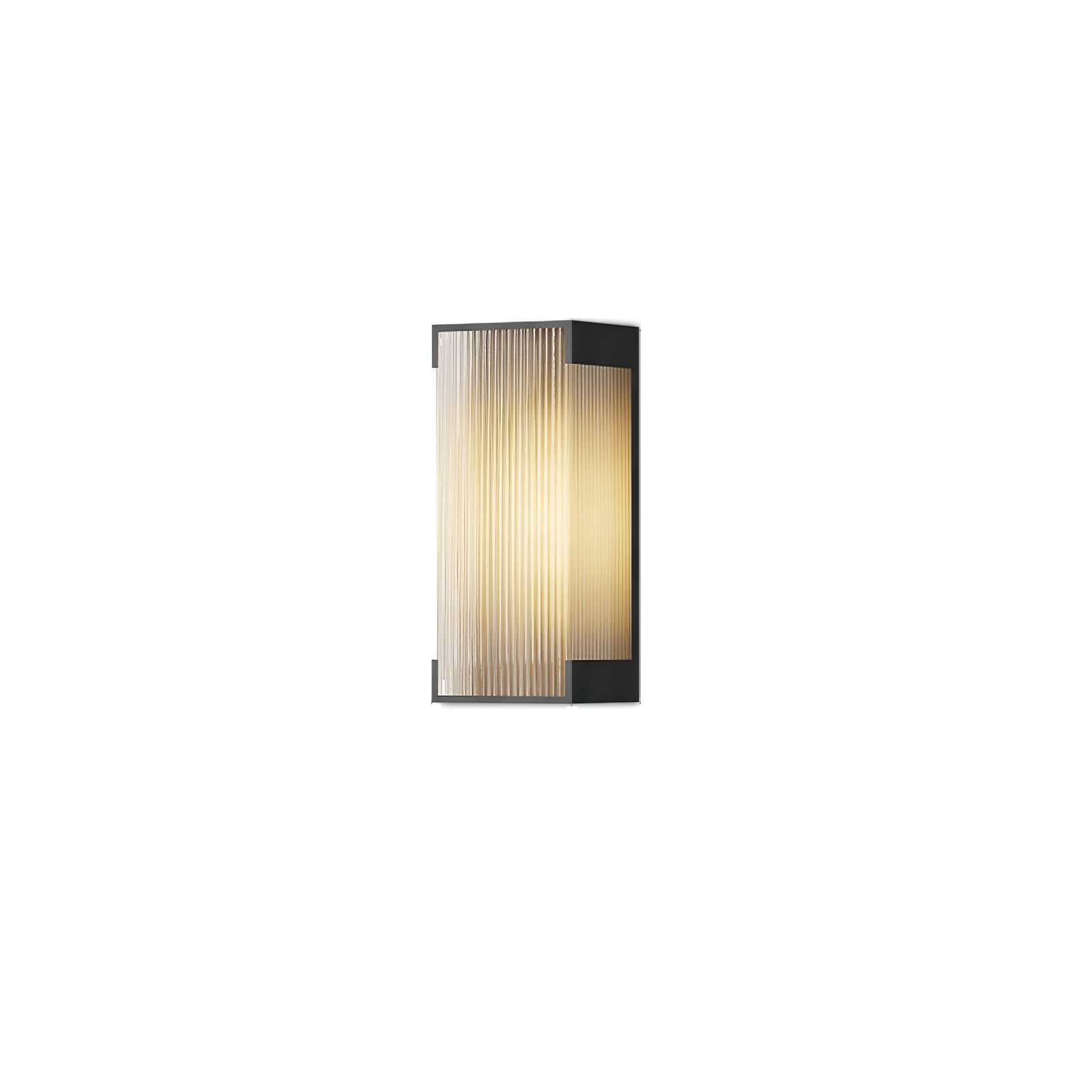 Solar Outdoor Wall Light | Black Stainless Steel | Remote Control, 8-10 Hours Illumination