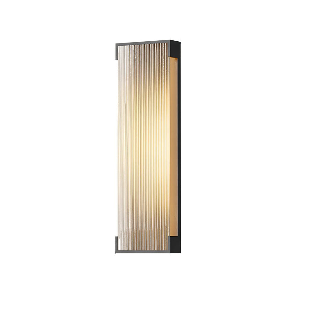 Solar Outdoor Wall Light | Black Stainless Steel | Remote Control, 8-10 Hours Illumination