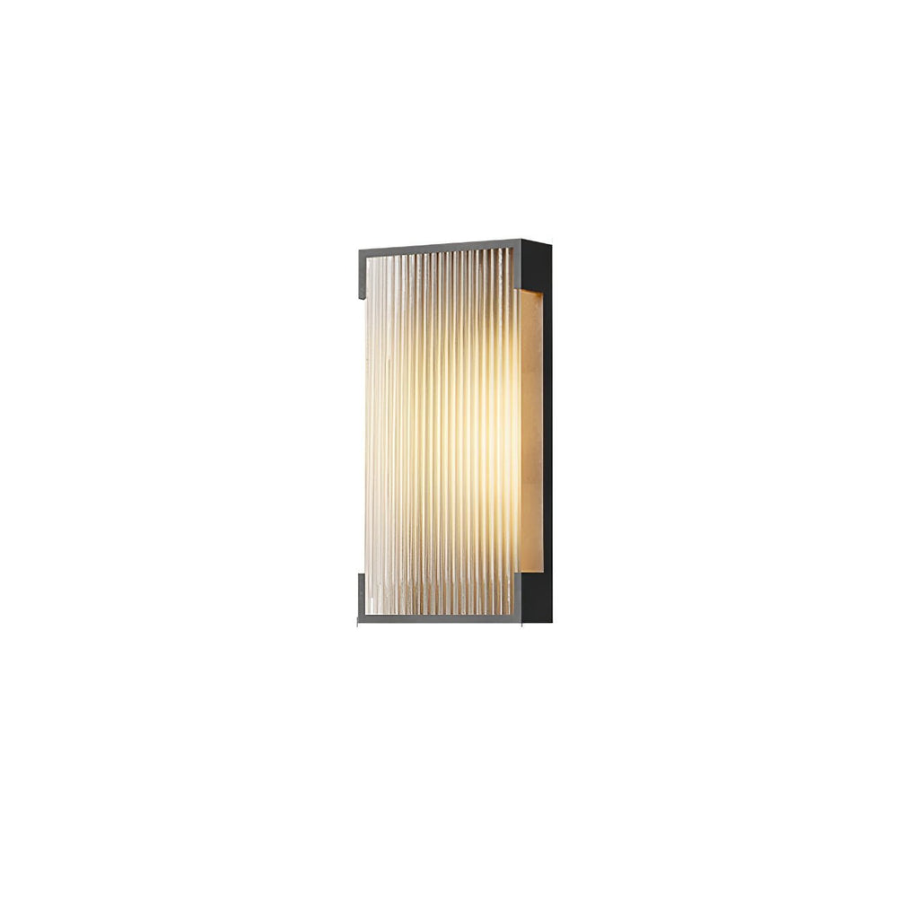 Solar Outdoor Wall Light | Black Stainless Steel | Remote Control, 8-10 Hours Illumination