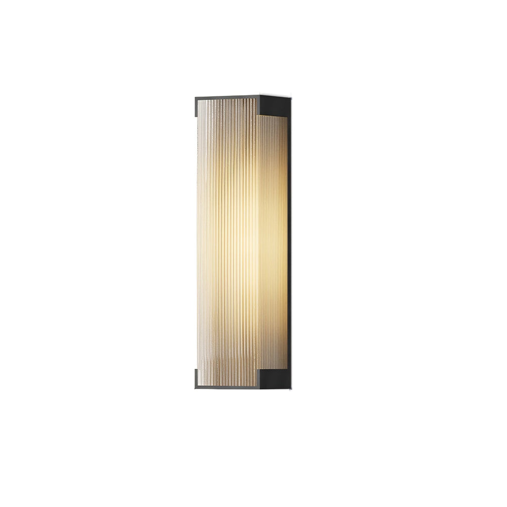 Solar Outdoor Wall Light | Black Stainless Steel | Remote Control, 8-10 Hours Illumination