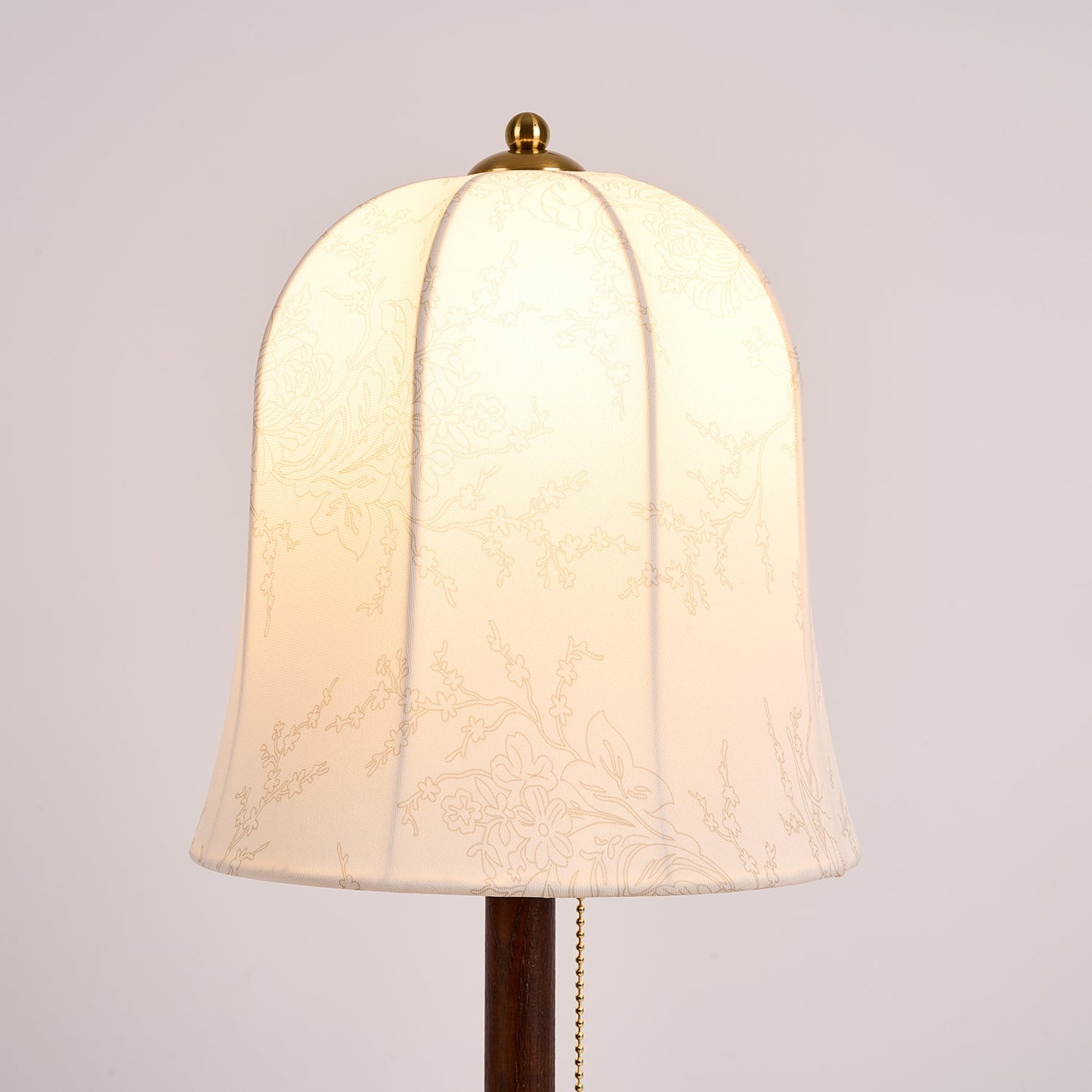 Regalwood Table Lamp | Wood & Fabric | Walnut & White