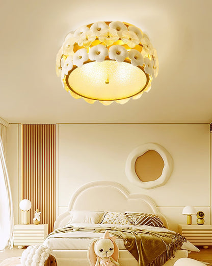 Flower Cluster Ceiling Lamp | Frosted Glass & Gold Finish | 42cm/52cm