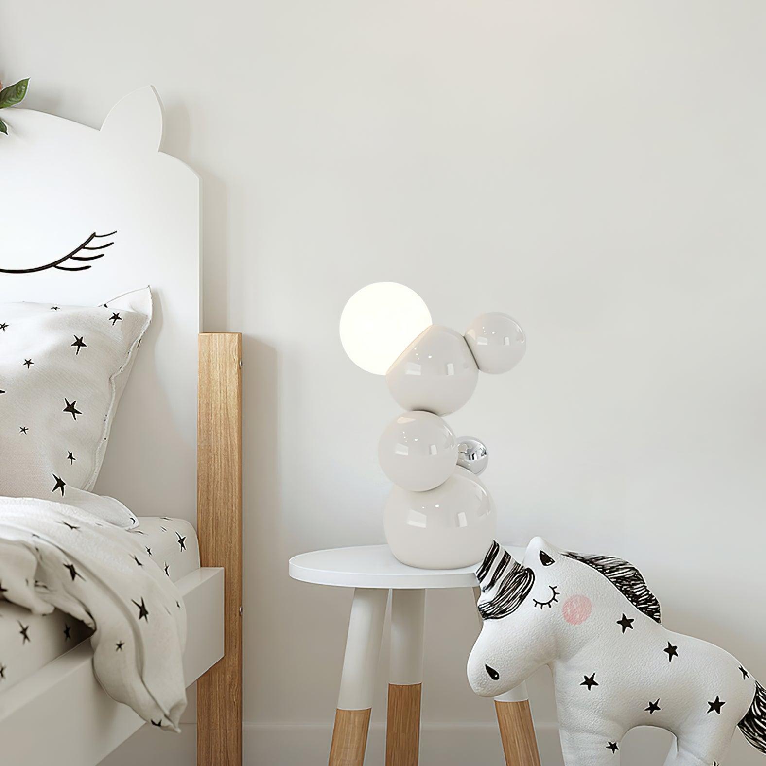 Regina Table Lamp | Metal | White & Yellow Finish