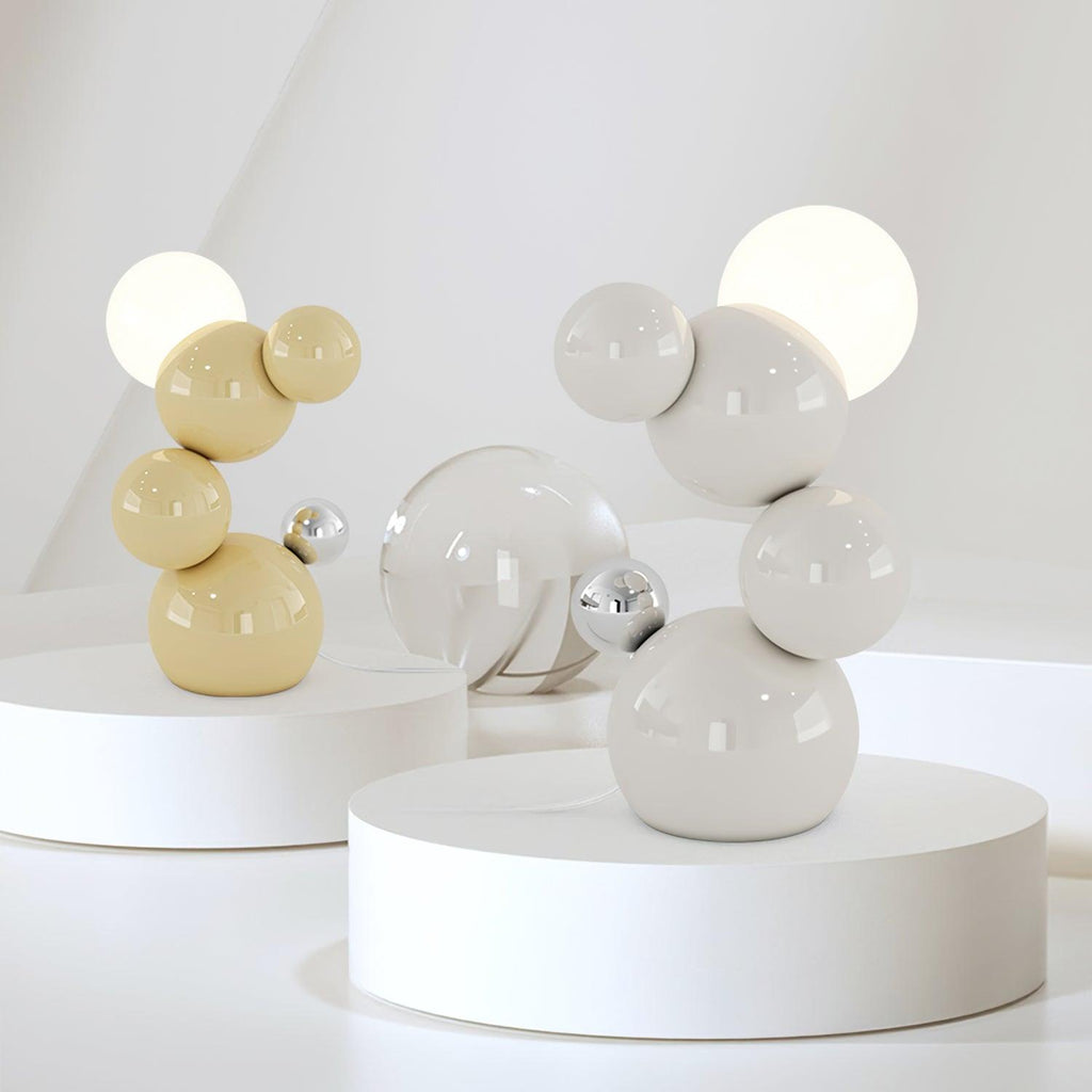 Regina Table Lamp | Metal | White & Yellow Finish
