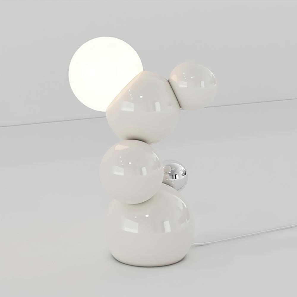 Regina Table Lamp | Metal | White & Yellow Finish