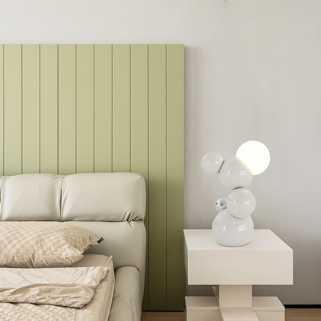 Regina Table Lamp | Metal | White & Yellow Finish