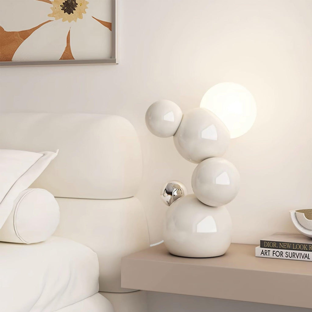 Regina Table Lamp | Metal | White & Yellow Finish
