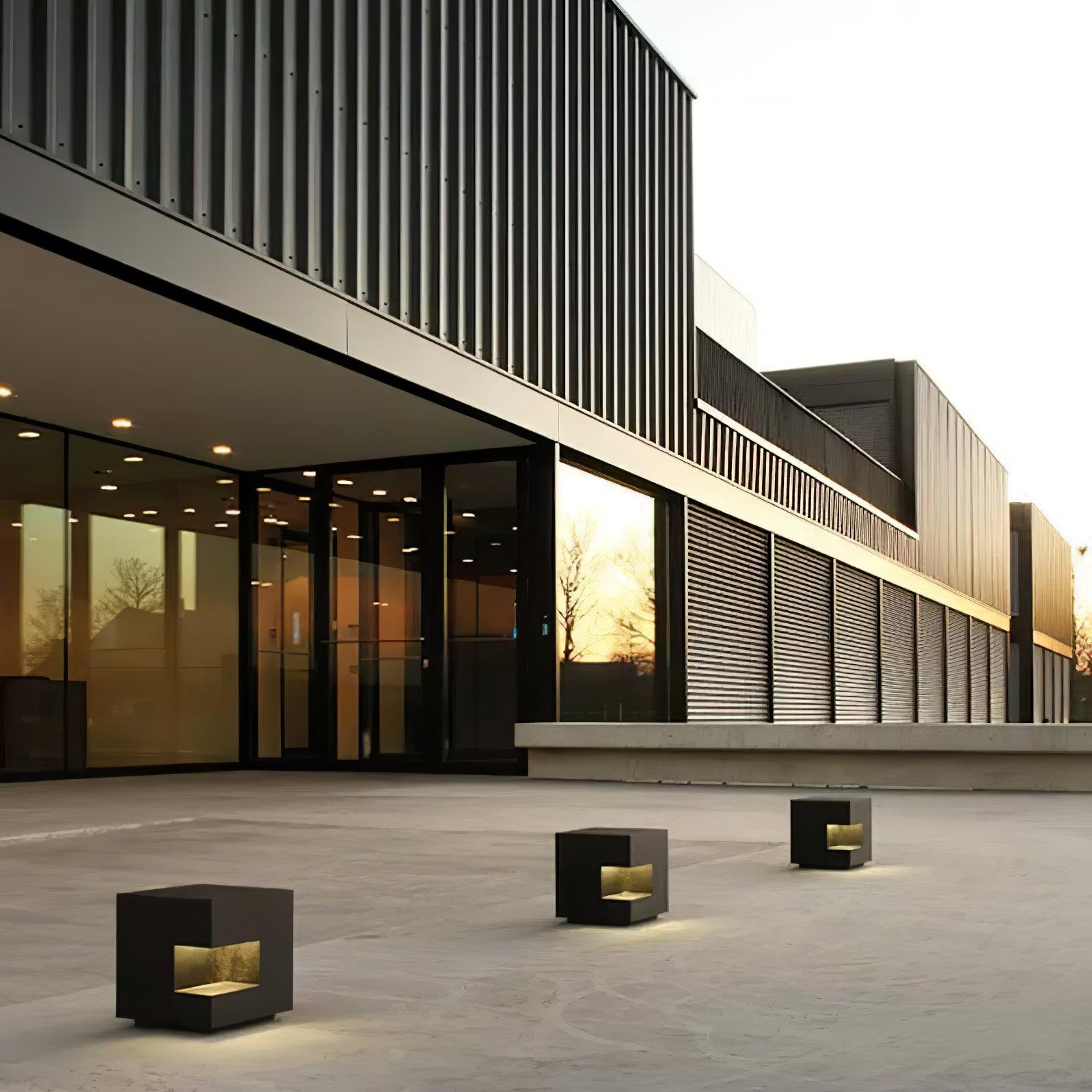 Outdoor Post Light | Waterproof Metal & Acrylic | Black