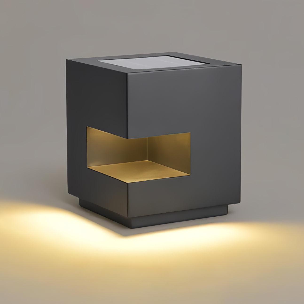 Outdoor Post Light | Waterproof Metal & Acrylic | Black