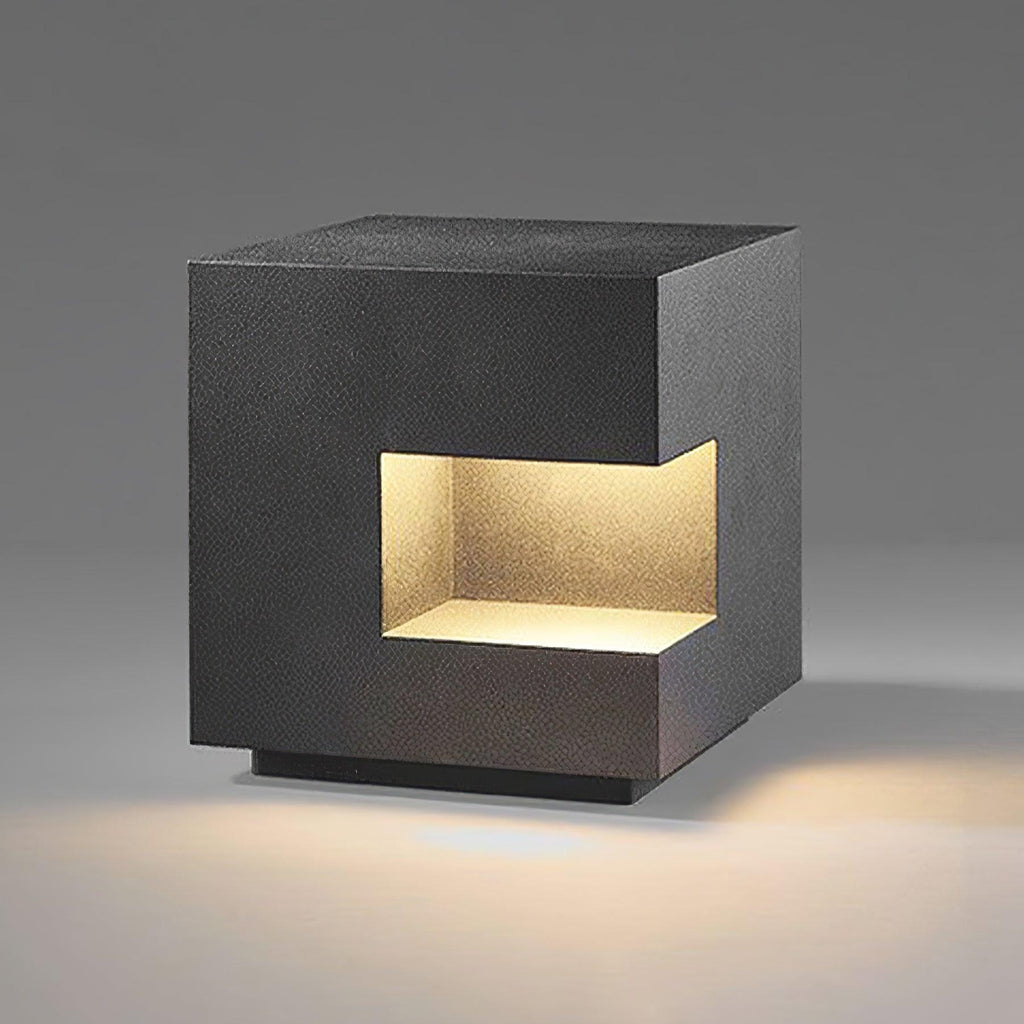 Outdoor Post Light | Waterproof Metal & Acrylic | Black