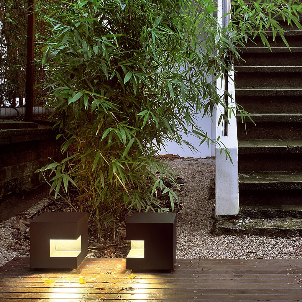 Outdoor Post Light | Waterproof Metal & Acrylic | Black