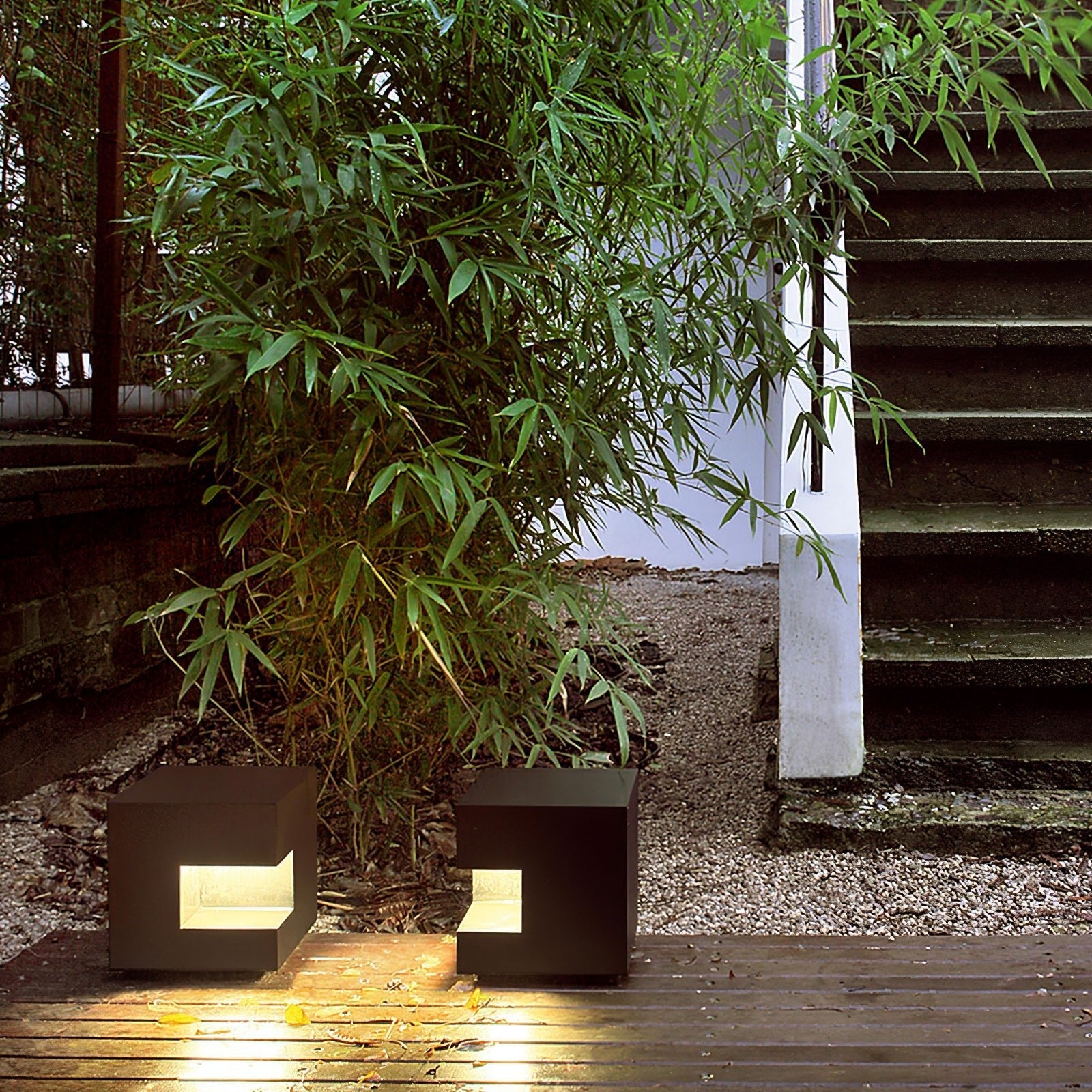 Outdoor Post Light | Waterproof Metal & Acrylic | Black