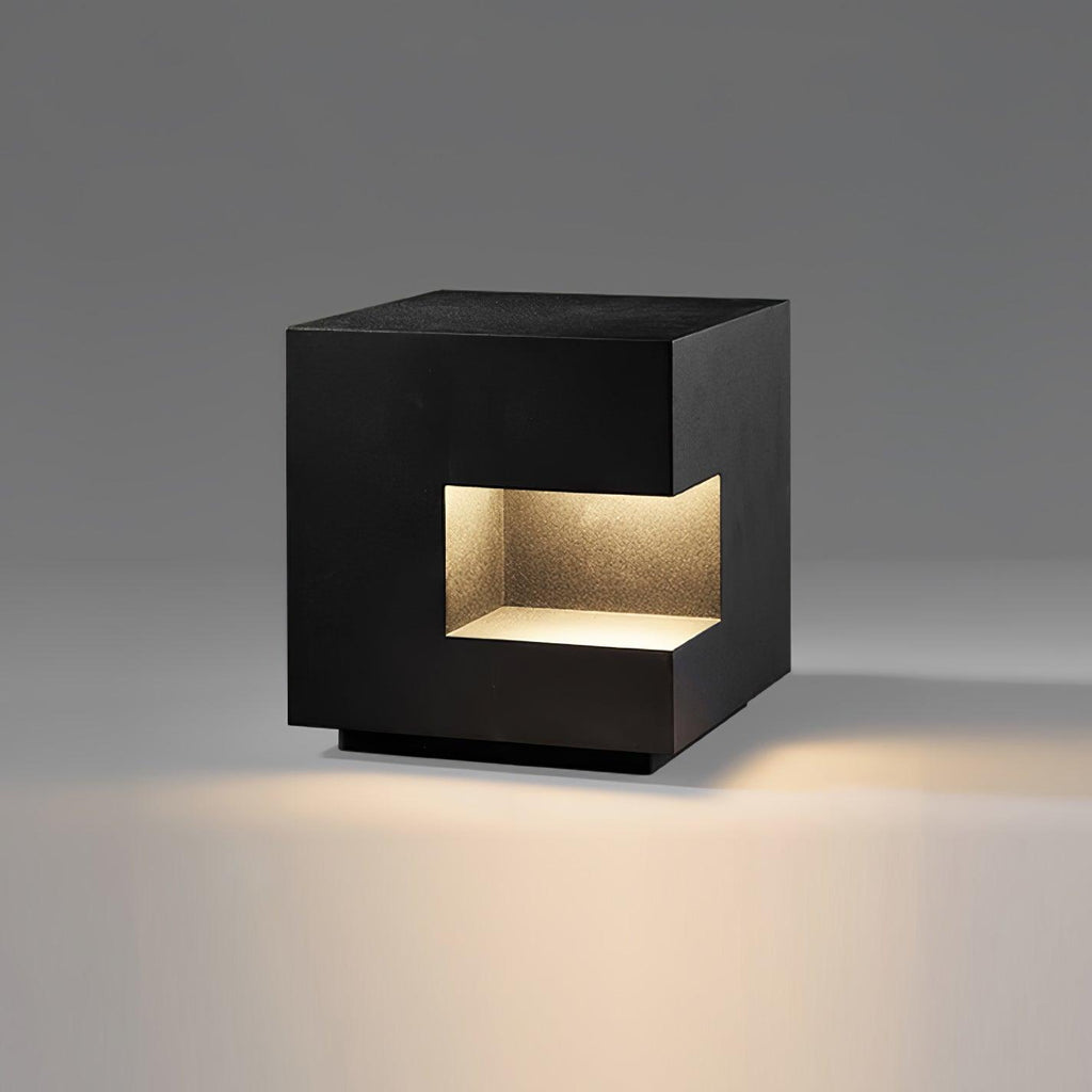Outdoor Post Light | Waterproof Metal & Acrylic | Black