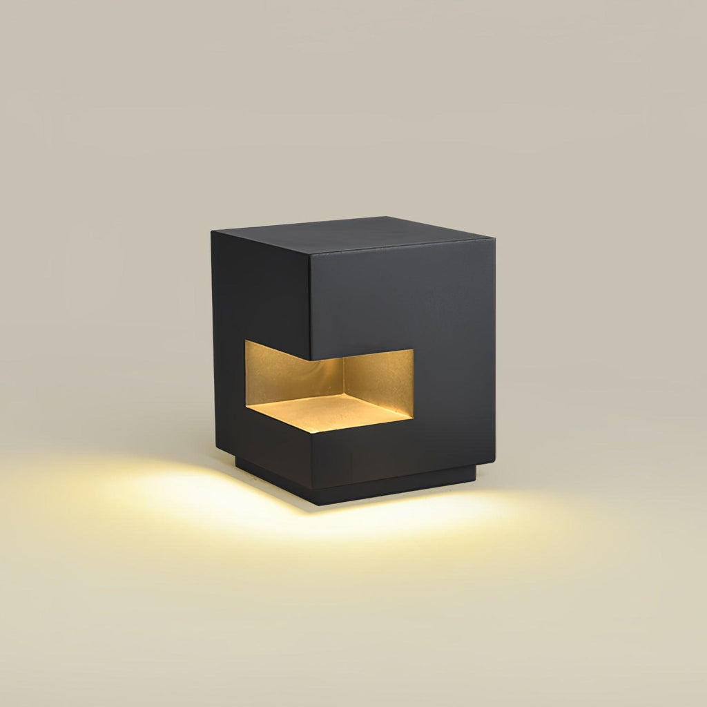 Outdoor Post Light | Waterproof Metal & Acrylic | Black