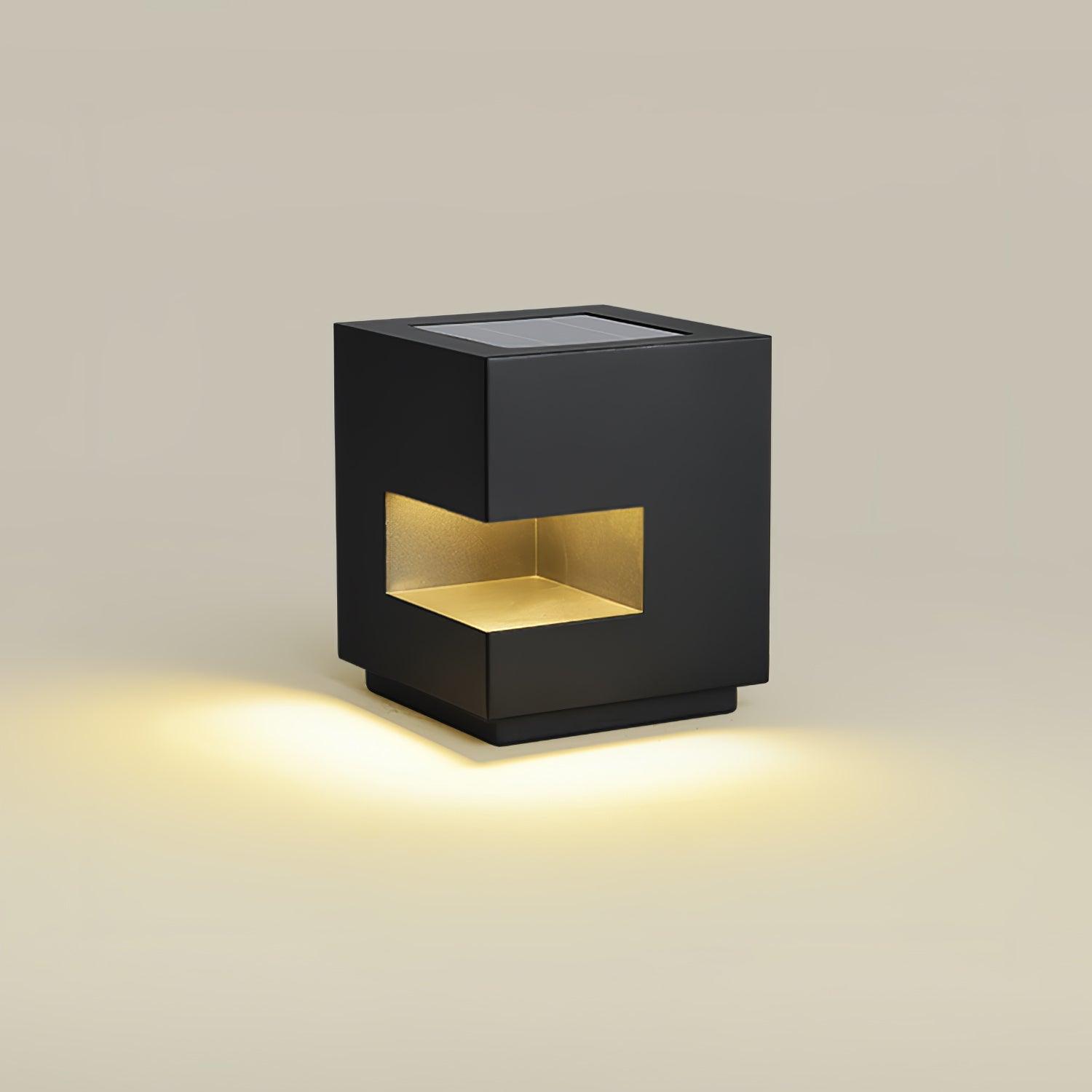Outdoor Post Light | Waterproof Metal & Acrylic | Black