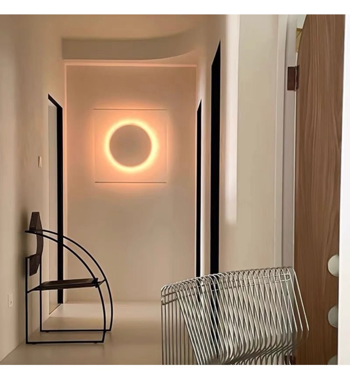 Wall Light Set | Metal & Paper | Warm White LED | 2-Pack