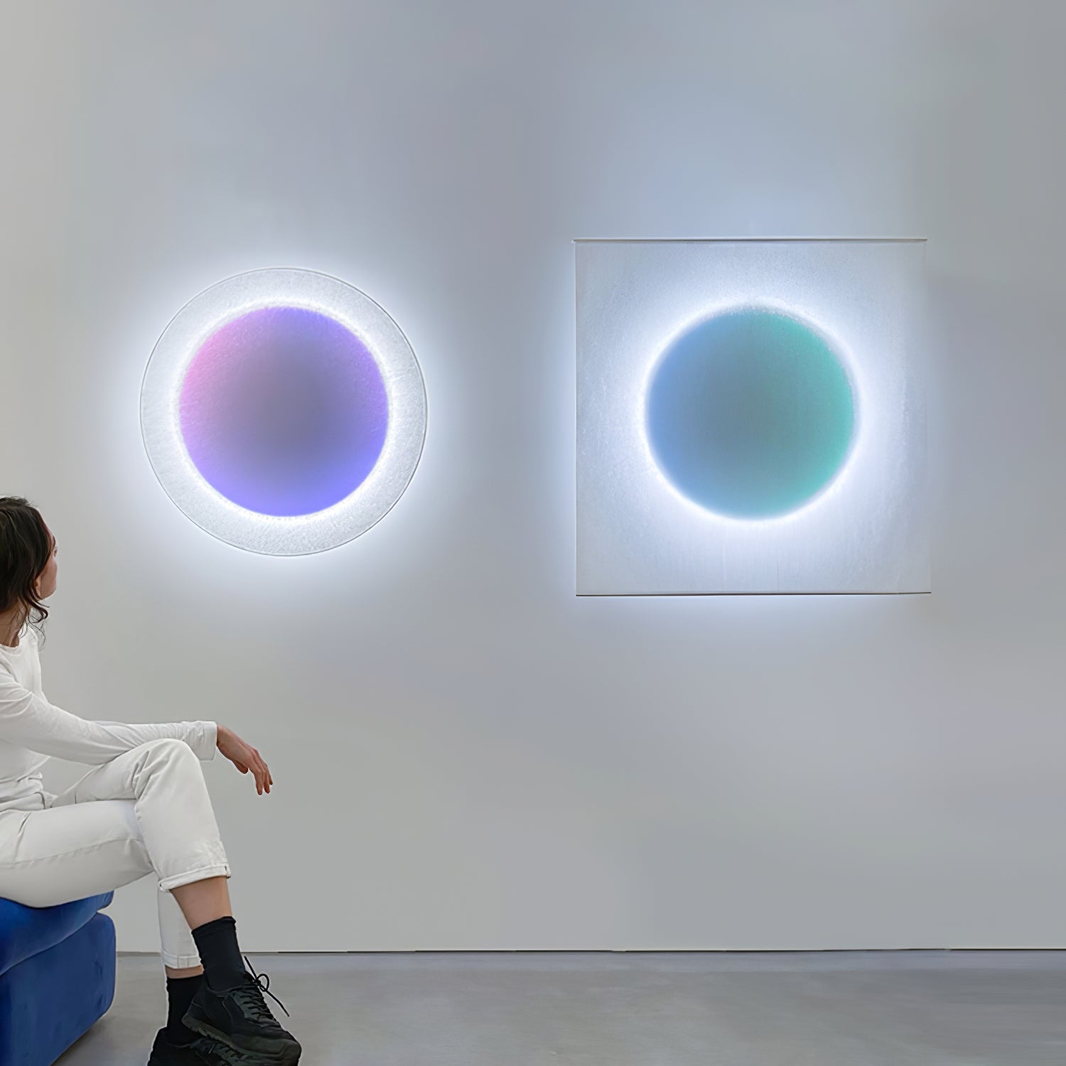 Wall Light Set | Metal & Paper | Warm White LED | 2 Pack