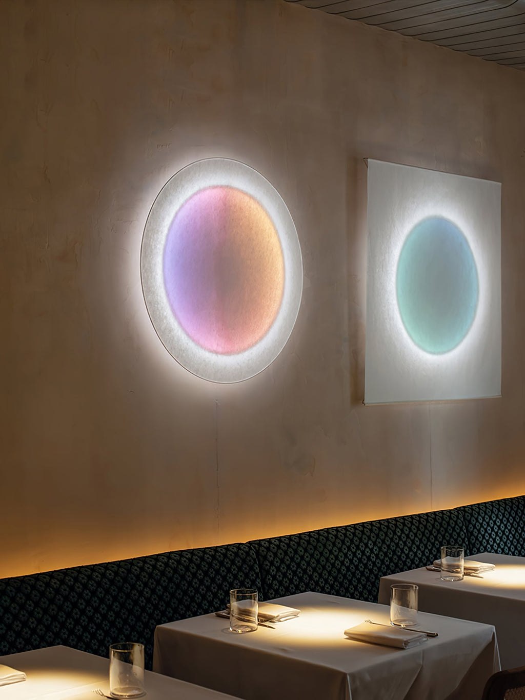 Wall Light Set | Metal & Paper | Warm White LED | 2-Pack