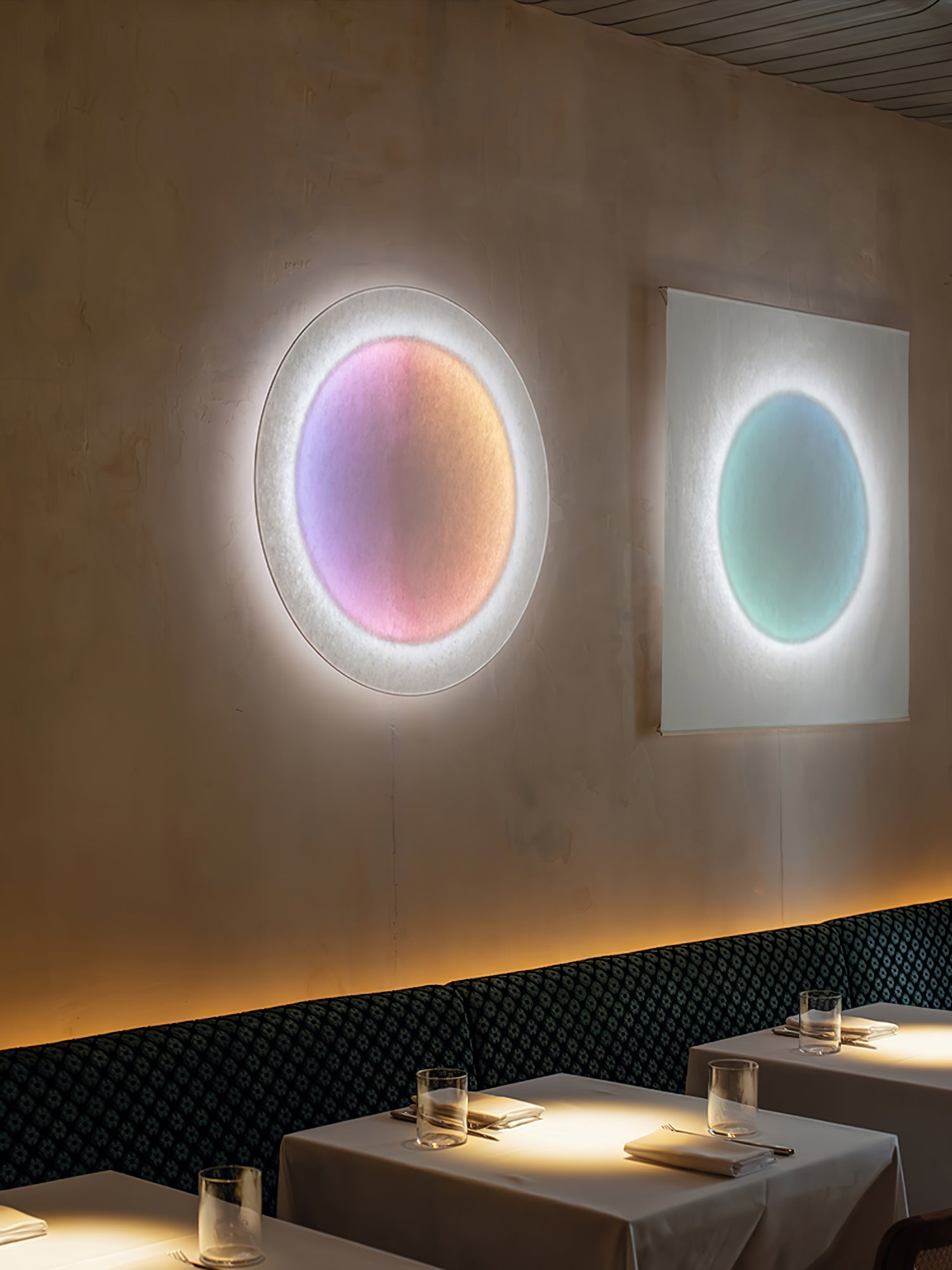 Wall Light Set | Metal & Paper | Warm White LED | 2-Pack