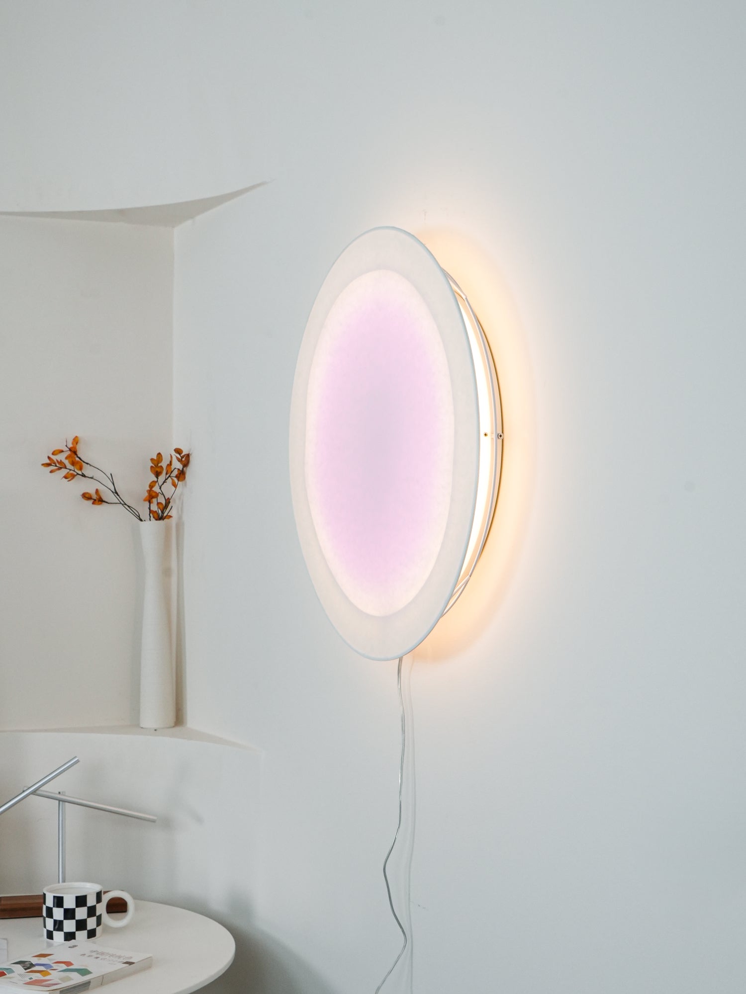 Wall Light Set | Metal & Paper | Warm White LED | 2 Pack