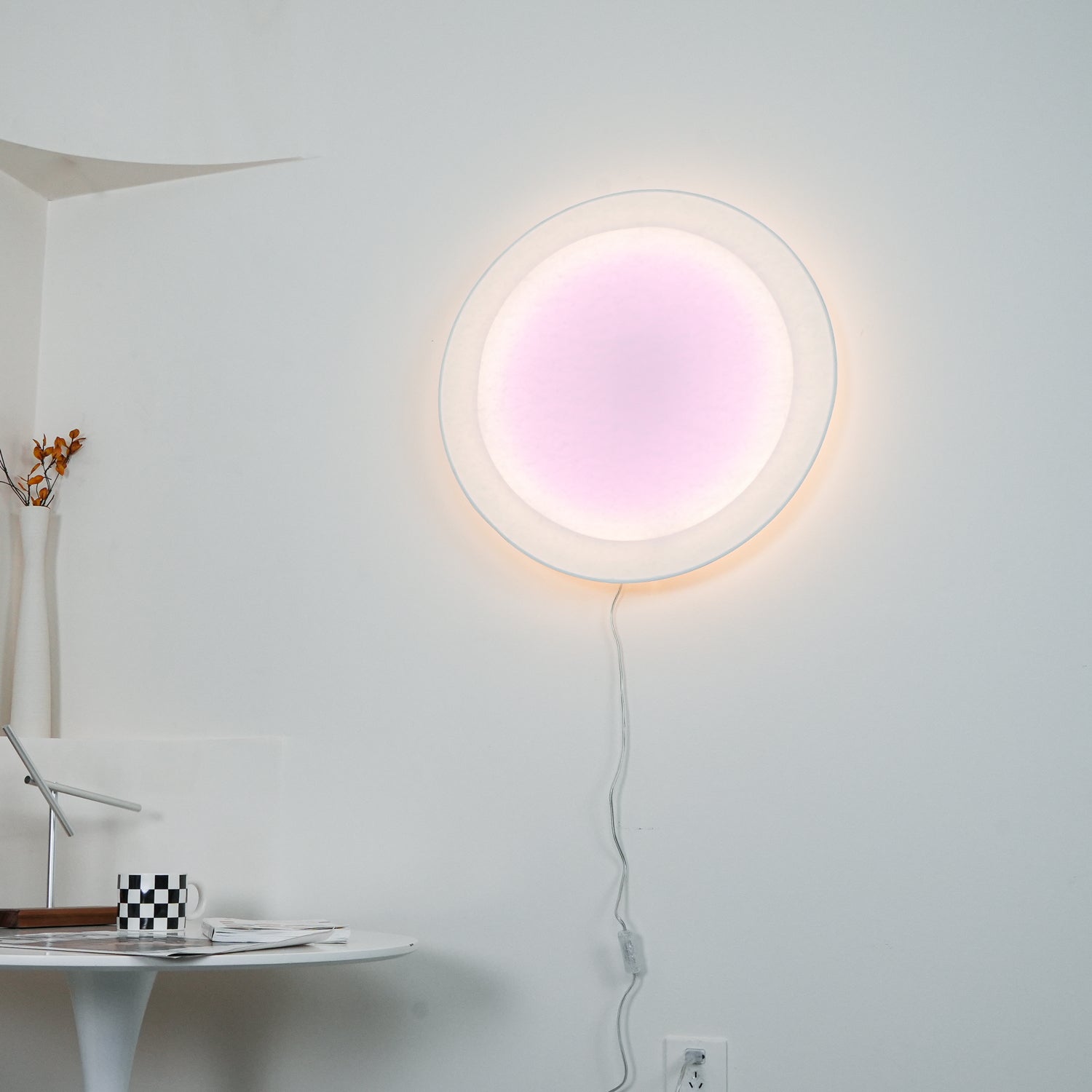 Wall Light Set | Metal & Paper | Warm White LED | 2 Pack