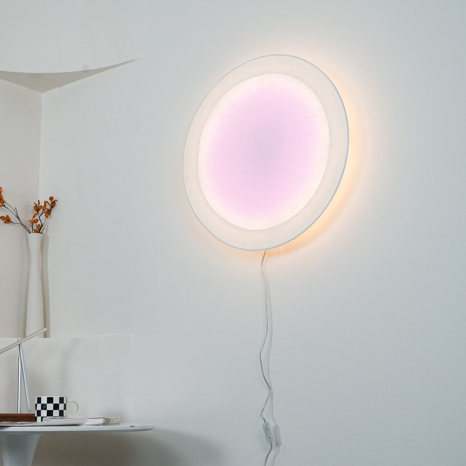 Wall Light Set | Metal & Paper | Warm White LED | 2 Pack