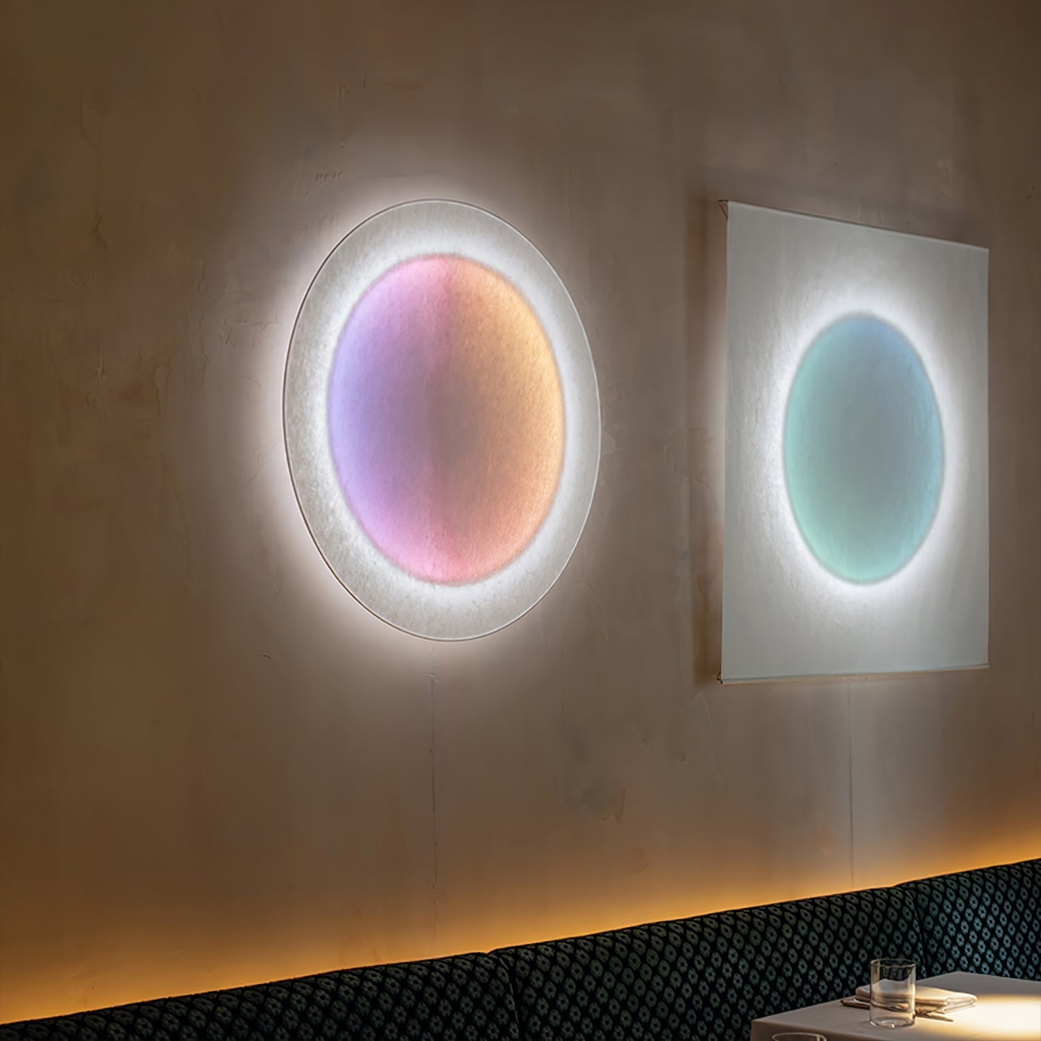Wall Light Set | Metal & Paper | Warm White LED | 2 Pack