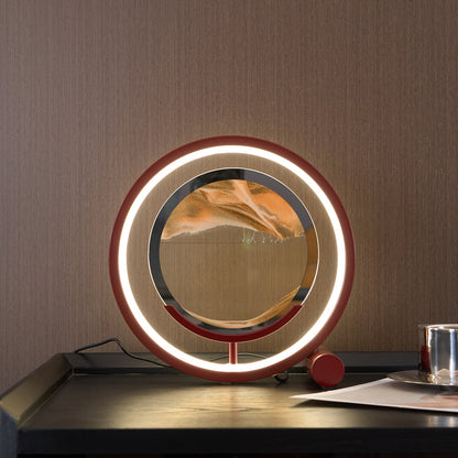 Sand Table Lamp | Metal & Glass | Black, White, Red, Blue