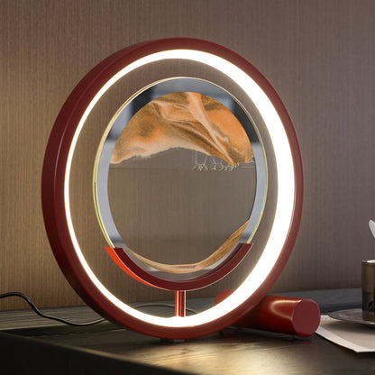 Sand Table Lamp | Metal & Glass | Black, White, Red, Blue