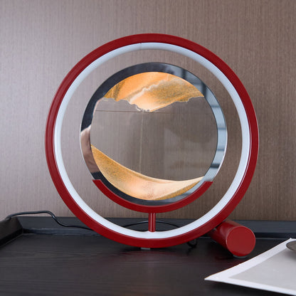 Sand Table Lamp | Metal & Glass | Black, White, Red, Blue