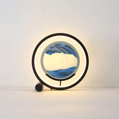 Sand Table Lamp | Metal & Glass | Black, White, Red, Blue