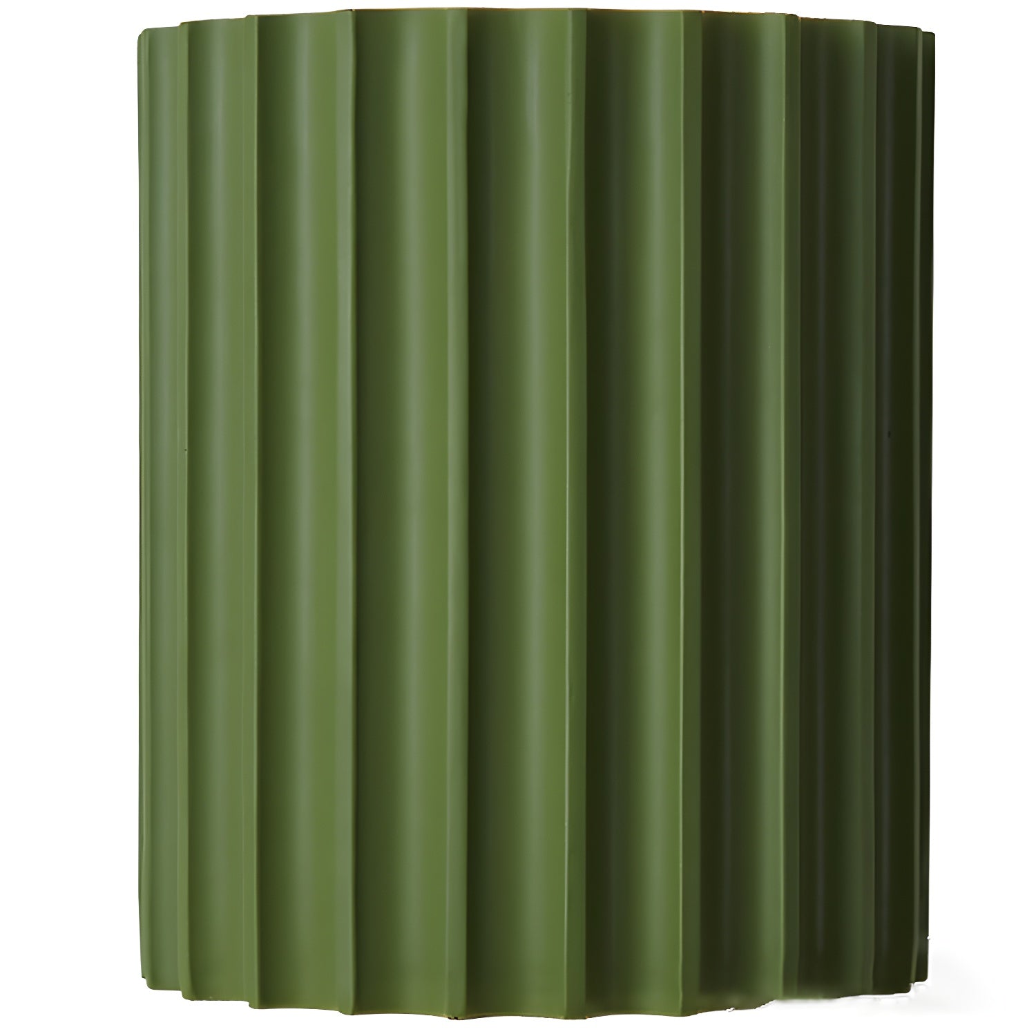 Resin Ribbed Wall Lamp | Matte Black Finish | 14cm Diameter