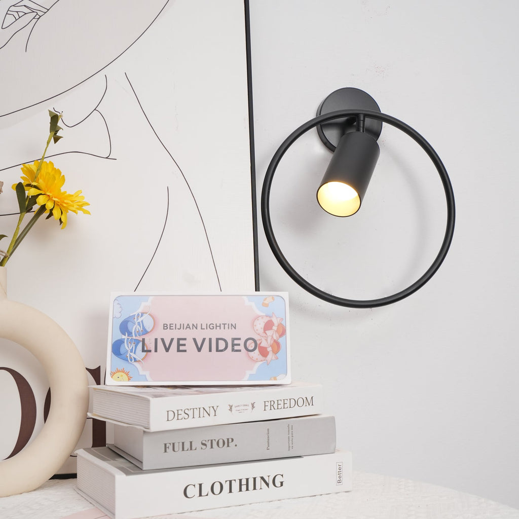 Revolta Wall Lamp | Black and Gold Metal | Set of 2