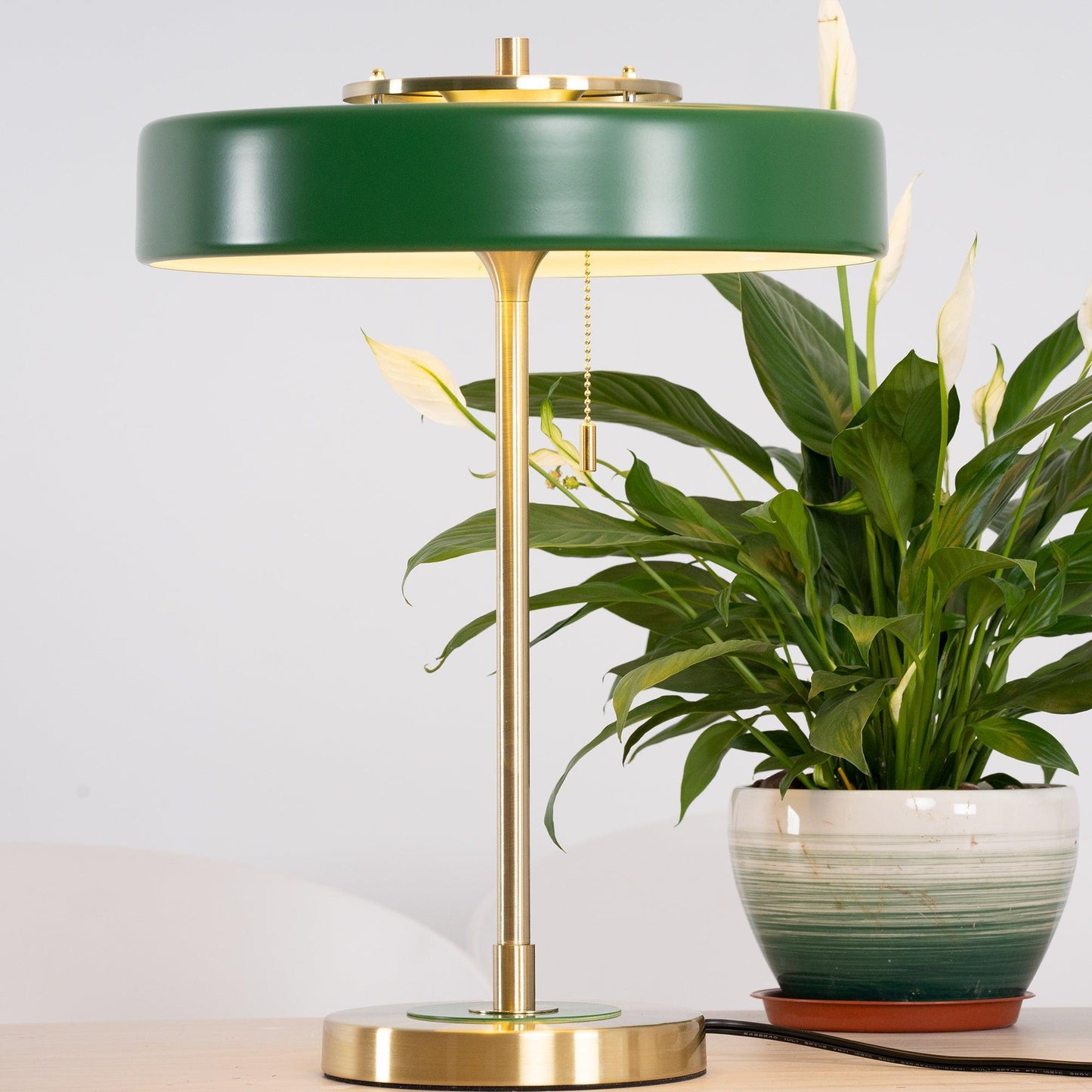 Revolve Table Lamp | Metal & Acrylic | Gold with Multi-Color Shades