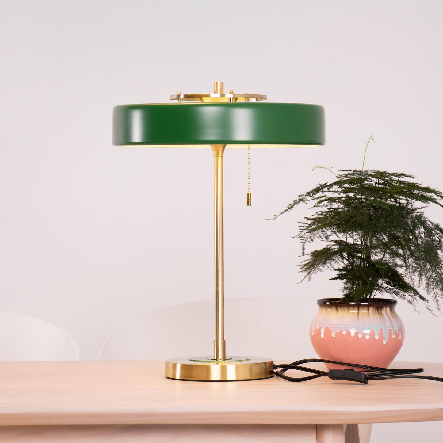 Revolve Table Lamp | Metal & Acrylic | Gold with Multi-Color Shades