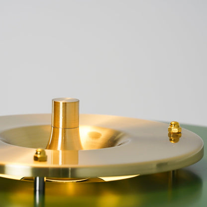 Revolve Table Lamp | Metal & Acrylic | Gold with Multi-Color Shades