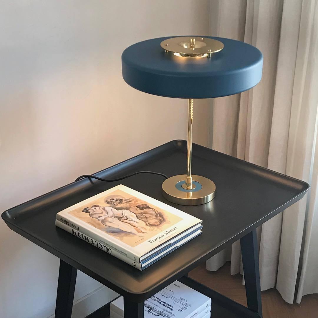 Revolve Table Lamp | Metal & Acrylic | Gold with Multi-Color Shades