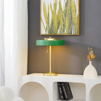 Revolve Table Lamp | Metal & Acrylic | Gold with Multi-Color Shades