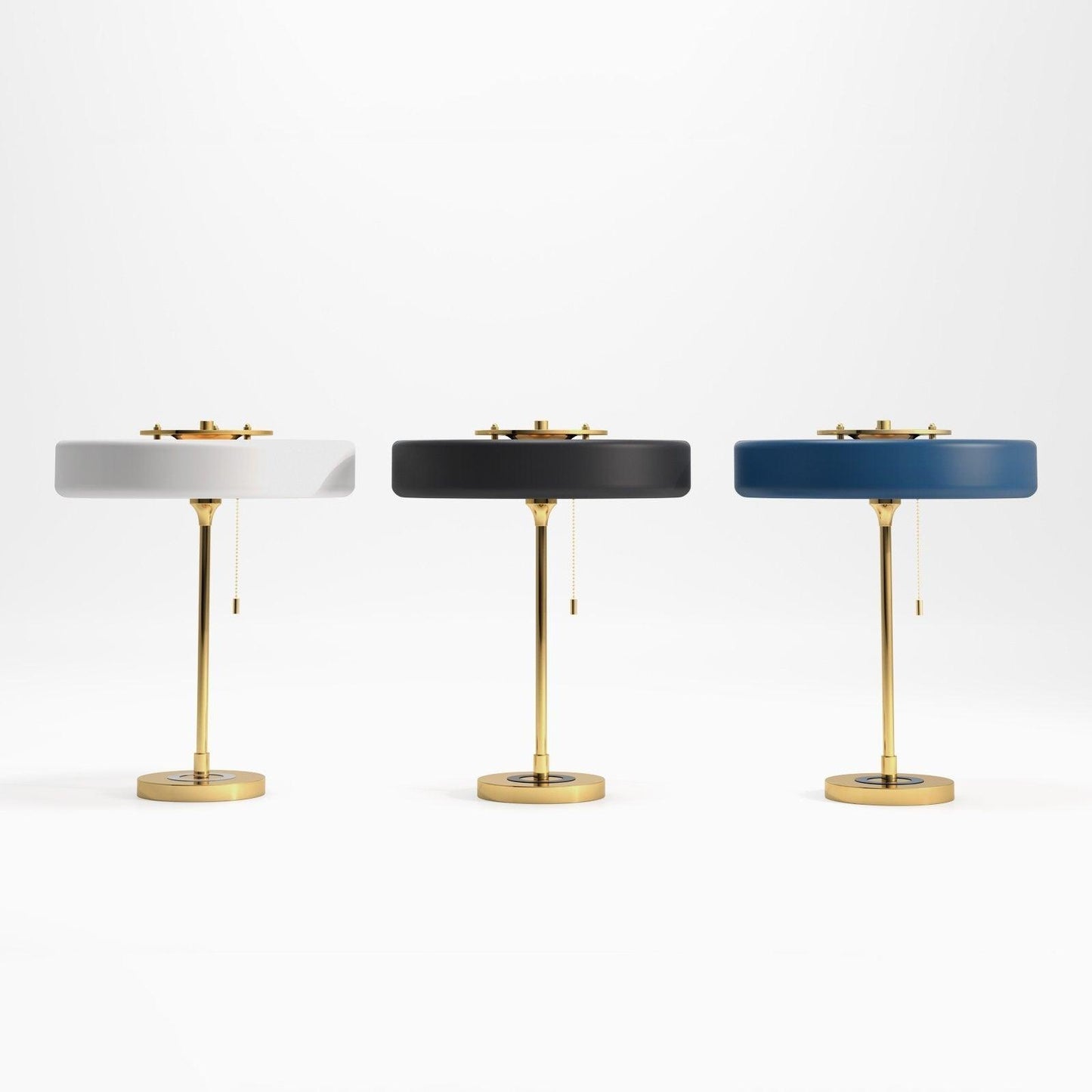 Revolve Table Lamp | Metal & Acrylic | Gold with Multi-Color Shades