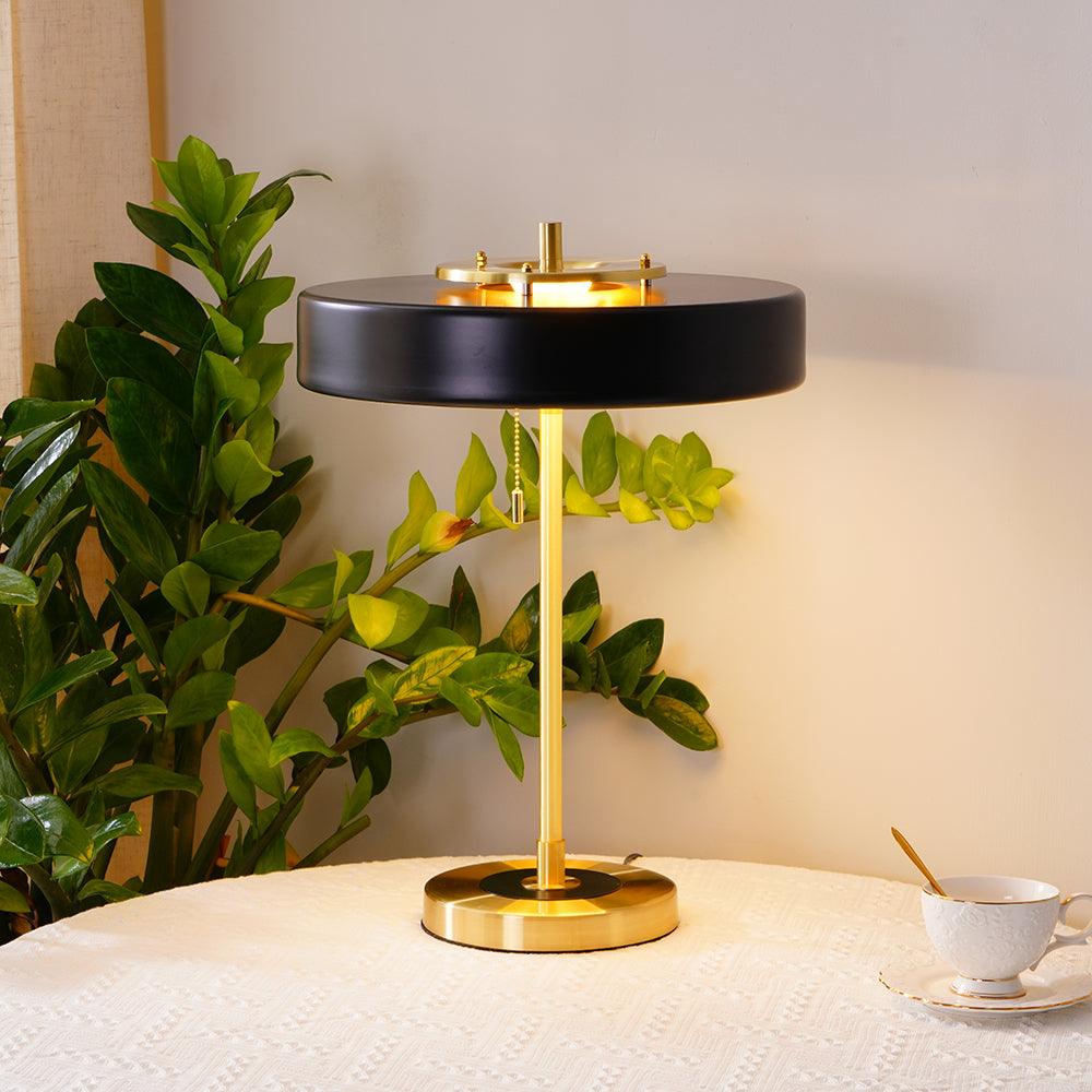 Revolve Table Lamp | Metal & Acrylic | Gold with Multi-Color Shades