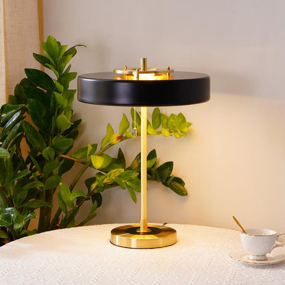 Revolve Table Lamp | Metal & Acrylic | Gold with Multi-Color Shades
